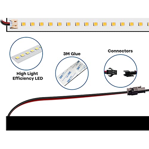 4FT LED Magnetic Retrofit Kit, 36W, 5000K Daylight White, 5400LM, 0-10V Dimmable, T8 T10 T12 Fluorescent Replacement - color: 36wtube-1