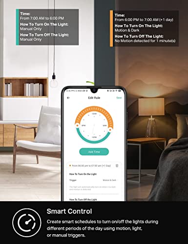 Kasa Smart Wi-Fi Motion Sensor Switch KS200MP2, Single Pole - size: 2-Pack, style: Motion Sensor
