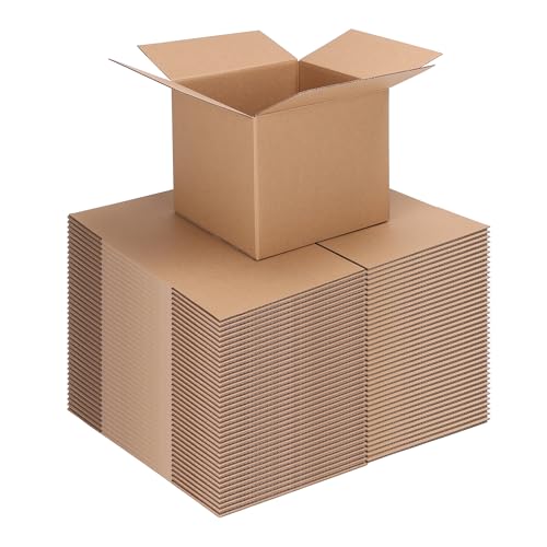 CRUGLA 40 Packs 7x7x6 Shipping Boxes, Brown Mailing Boxes - size: 7x7x6 Inch