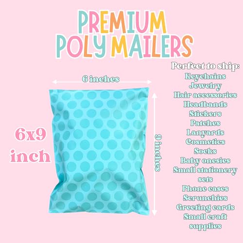 14.5x19 Designer Poly Mailer 100 Pack Heavy Duty Polymailers Waterproof Self Seal Shipping Bags Packaging for Small Business Large Mailing Envelopes Bulk Tear Resistant Packaging Retro DOT - color: Retro DOT, size: 14.5x19