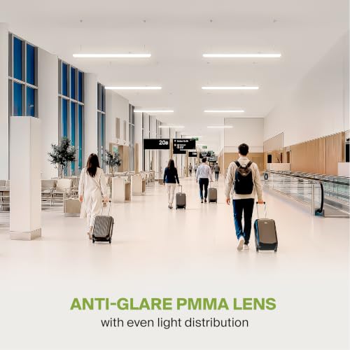ASD 4ft LED Linear Strip Light Fixture, 3500K 4000K 5000K UL DLC - color: White, size: 4FT