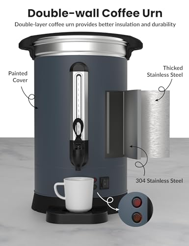 80 Cup Commercial Coffee Urn 12L/3.2Gal - size: 12L