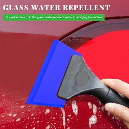 Yourkar 4 PCS Window Tint Kit Tools, Professional Vinyl Wrap Kit with Plastic Squeegee & Felt Squeegee, Universal Privacy Film Installation Tint Tools for Vehicle Glass Home (Blue+Green) - color: Blue+green