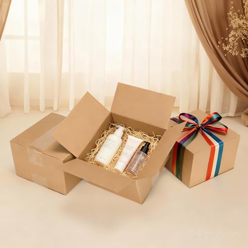 CRUGLA 40 Packs 6x6x4 Shipping Boxes, Brown Mailing Boxes - size: 6x6x4 Inch