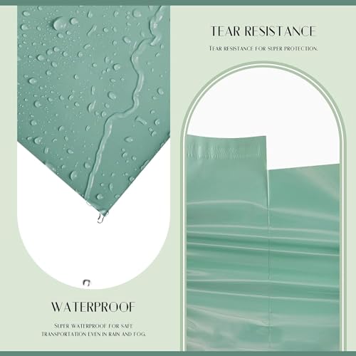 Metronic Poly Mailers 10x13 1200PC Shipping Bags Bulk for Small Business - color: Grayed Jade Green, size: 10X13 1200PC