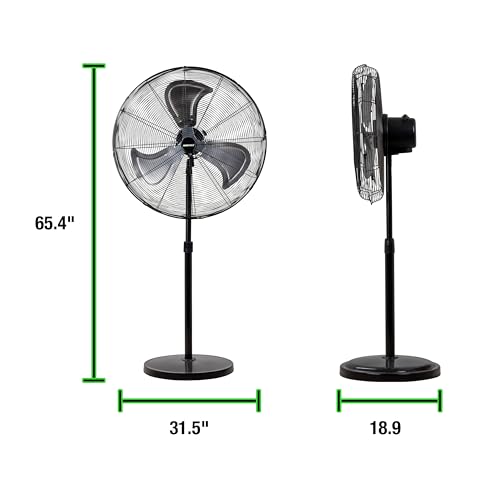 OEMTOOLS 30 Inch Oscillating Pedestal Fan 7800 CFM with Adjustable Height - size: New 30 Inch