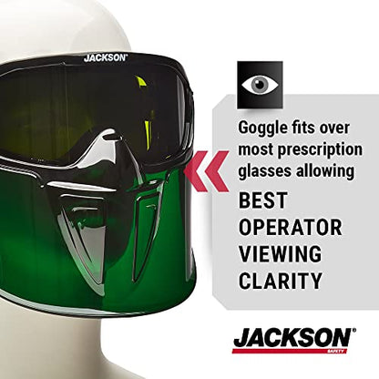 Jackson Safety GPL500 Shade 3IR Safety Goggles with Face Shield, ANSI Z87.1 - size: One Size, style: Shade 3 Infrared Lens