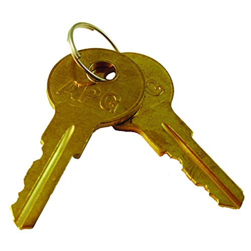 APG Cash Drawer Replacement Key Set | Compatible with APG A2 Code Locks | Set of 2 Keys | for APG’s Series 100 and Series 4000 Cash Drawers | PK-8K-A2