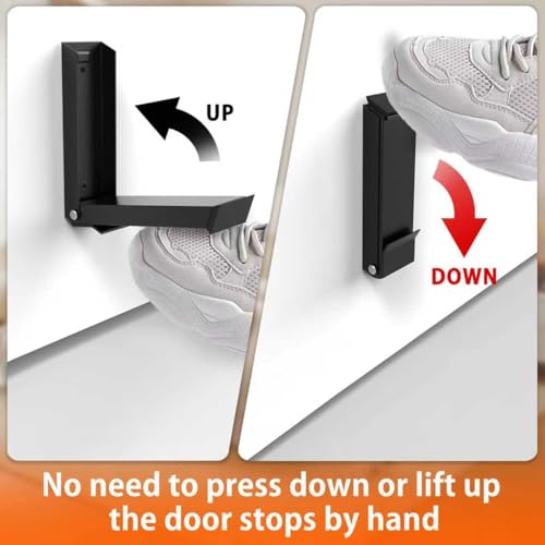 Kick Down Door Stoppers, Black - size: Black