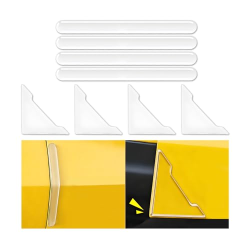 8PCS Transparent Car Door Edge Guard, Anti-Collision Vehicle Door Edge Corner Scratch Protector, Automotive Side Corner Trim Protection Cover Decal, Universal for Truck SUV Van