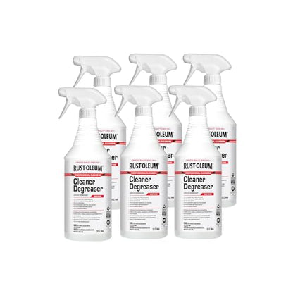 Rust-Oleum Professional Cleaners Cleaner Degreaser | Trigger Spray 32 oz Carafe Bottle | Professional Strength | Ready to Use | 6 Pack - size: 32 Fl Oz (Pack of 6)
