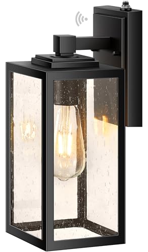 VIANIS Large Dusk to Dawn Outdoor Light Fixtures Wall Mount, Waterproof - color: Black, size: Tall Dusk to Dawn 1-Pack