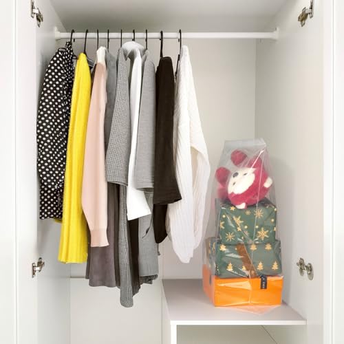 12Pcs Clear 18" x 24" Large Storage Plastic Bags, Zip Closure - size: 18x24 Inch(Pack of 12)