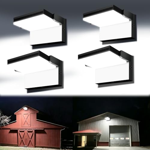 Juyace 4 Pack 120W LED Outdoor Wall Light Exterior Flood Light NO Photocell - size: 120W-4Pack-No Photocell