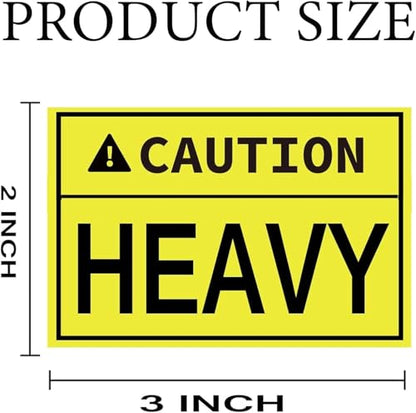 Caution Heavy Sticker Shipping Pallet Labels (300 Pcs)