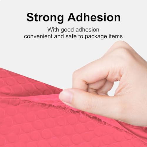 Koja Extra Thick Padded Bubble Mailers, 5x8.6 in, 50-Pack, pink - color: Pink, size: 5 x 8.6" 50-Pack