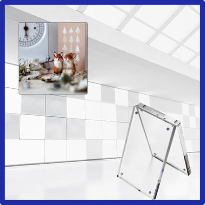 Acrylic Sign Holder, Poster Double-Sided Display Stand For Countertops, Acrylic Stands For Display In Offices, Restaurants, And Events(5.5 x 8.2cm) - size: 5.5 x 8.2cm