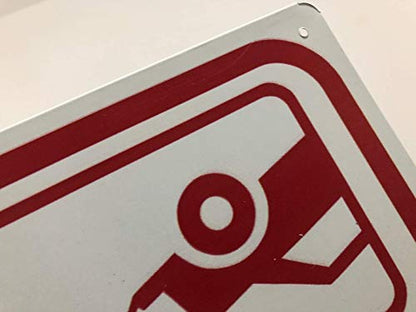 Lilyanaen New Metal Sign Aluminum Sign No Customers Allowed in Shop Area for Outdoor & Indoor 12" x 8"