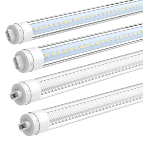 JESLED 360 Degree T8 T10 T12 5.3ft 36w LED Tubes, 4-Pack - size: 5.3 feet