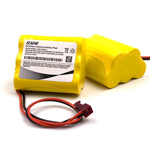 (5-Pack) 6V 800mAh Ni-Cd Battery for Sure-Lite 026-149, CUSTOM-55