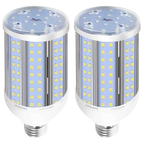 HJFF 500W Equivalent Led Bulb 8750Lumen 60W 6000K Cool Daylight White E26/E27 Medium Base Led Corn Bulb for Outdoor Indoor Garage Warehouse Backyard - style: 60W 5000K