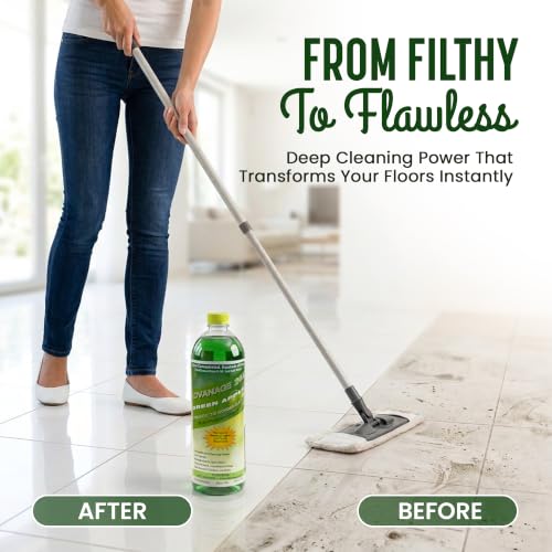Advanage 20X All Purpose Cleaner Concentrate – The Wonder Cleaner 32 fl oz Green Apple Cleaning Supplies for Bathroom Cleaner, Floor Cleaner, Multipurpose Cleaner | Made in USA Multisurface Cleaner - size: 32 Fl Oz (Pack of 1)
