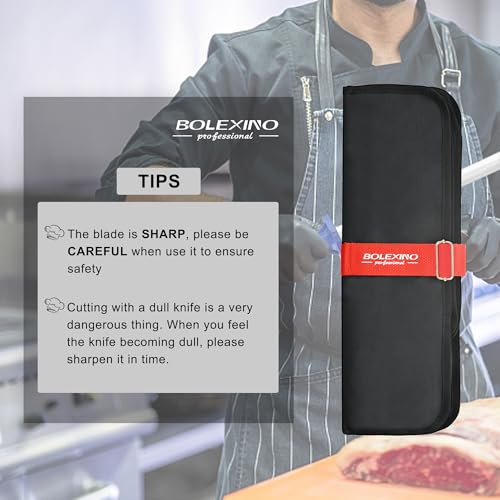 Butcher Knife Set, 5 PCS Stainless Steel with Sharpener - style: 5PCS Knife Set