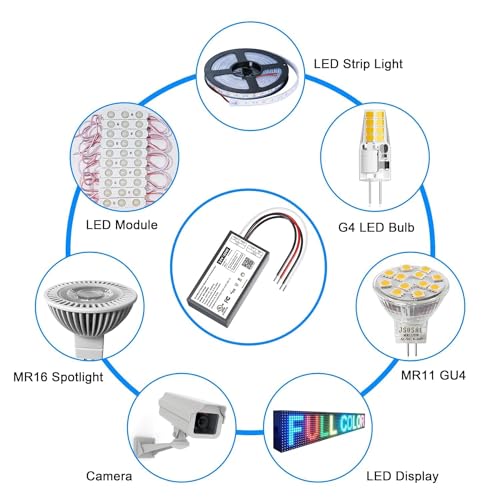 60W Dimmable LED Driver 24V, Triac/ELV/MLV AC to DC Compatible with Lutron - size: 60W24V