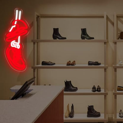 Sneakers Neon Sign For The Ultimate, Shoe LED Light - color: Sneaker-Red