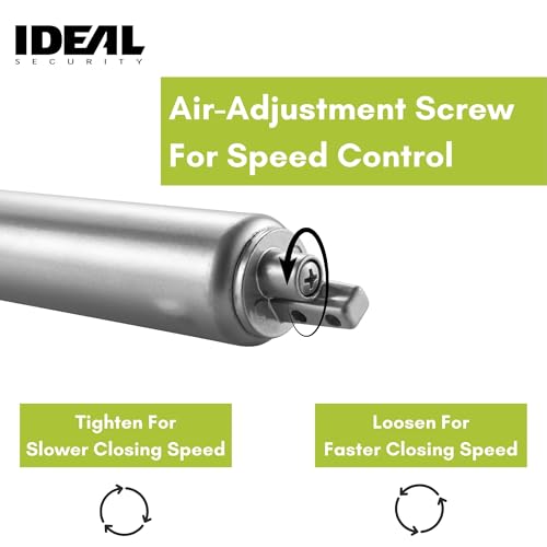 Ideal Security Screen Door Closer, 9”, Silver - color: Silver