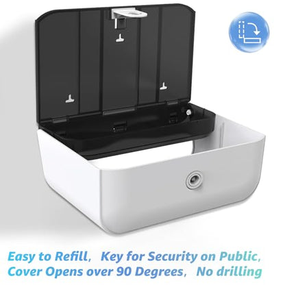 Multifold Paper Towel Dispenser Wall Mount, White - color: 5859-white