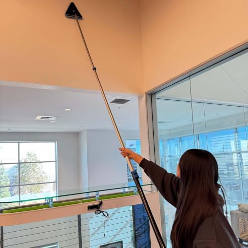 30ft Painted Wall Mop, 24ft Extension Pole, 3-in-1 Cleaning Kit - size: 24ft