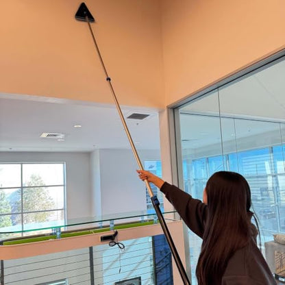30ft Painted Wall Mop, 24ft Extension Pole, 3-in-1 Cleaning Kit - size: 24ft