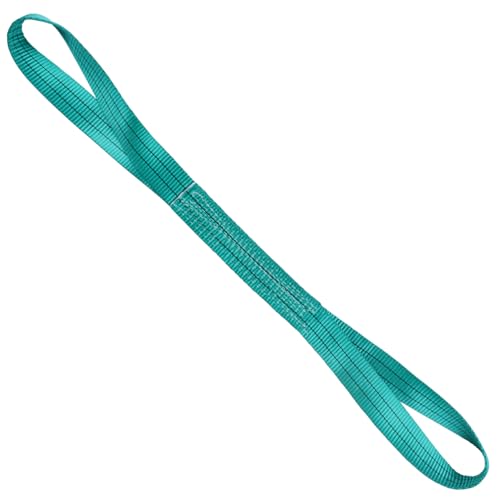 Lift Sling Straps,2" x 2' 2-Ply Heavy Duty Twist Eye Lift Slings - color: Green, size: 2" x 2'