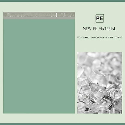 Metronic Poly Mailers 14.5x19 50PC Large Shipping Bags in Grayed Jade Green - color: Grayed Jade Green, size: 14.5x19 50PC