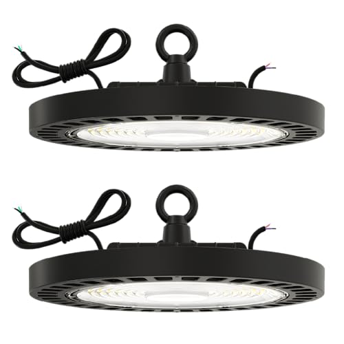 Sunco 2 Pack UFO LED High Bay Light, 150W, 6000K, 21000LM, Dimmable - size: 2 Pack