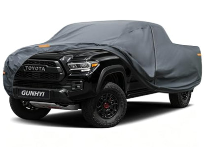 GUNHYI 16 Layers Truck Cover Waterproof All Weather. See Truck Size Chart - color: 4 Truck Cover, size: 4 Truck M+ - Max Length to 215",Max Cab to 158"