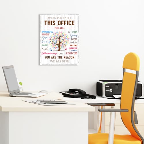When You Enter This Office Wall Art Framed,Positive Office Wall Decor - color: In This Office2