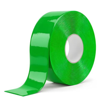 Floor Marking Tape, 1.1mm Extra Thick, Green, 2 Inch x 100FT - color: Green
