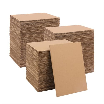 300 Pack 5"x 7" Corrugated Cardboard Sheets, Flat Cardboard Layer Pads 2 mm Thickness, Flexible Packaging Inserts for Shipping, Mailing, and Crafts, by IHDYPPEW - size: 300 Pack 5"x 7" brown