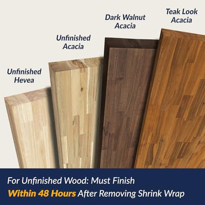 Howizz Walnut Butcher Block Shelf 12" x 3ft x 1.5" Inches, Solid Wood Countertop Shelf Board - color: Acacia - Finger Joint - Walnut - Finished, size: 36"L x 12"W x 1.5"Th