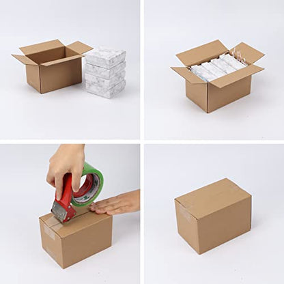 CRUGLA 40 Packs 6x4x3 Shipping Boxes, Brown Mailing Boxes - size: 6x4x3 Inch