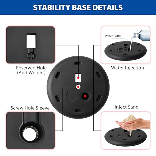 4Pack 8.5x11 Sign Stand - Adjustable Floor Standing Sign Holder - color: Black, size: 8.5"x11"-4Pack