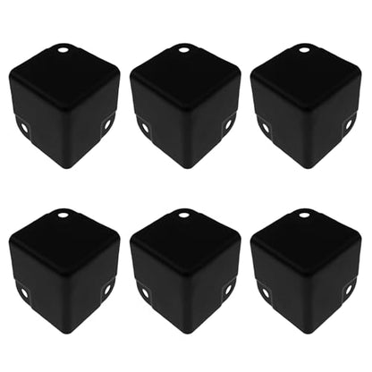 16PCS Metal Corner Protector Air Case Cover Guard Hardware Accessories Board Packaging Corners for Toolboxes Cabinets Furniture Black