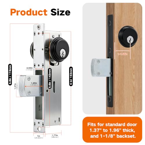 Storefront Door Lock Commerical Mortise Lock