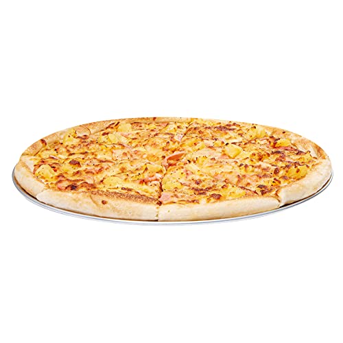 Restaurantware Met Lux 14 Inch Commercial Pizza Pan 1 Coupe Style Pizza Cooking Tray - Heavy-Duty 18-Gauge Aluminum Round Baking Tray Oven-Baking For Pizzas & More - size: 14"
