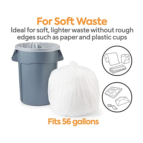Coastwide Professional Trash Bags, 50-56 Gal, 43x48, Natural, 200ct - size: 50-60 Gallon