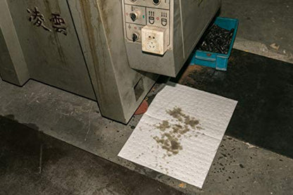 A A IN LT111A Oil Spill Absorbent Mats for Garage & Workshop - style: 50pcs