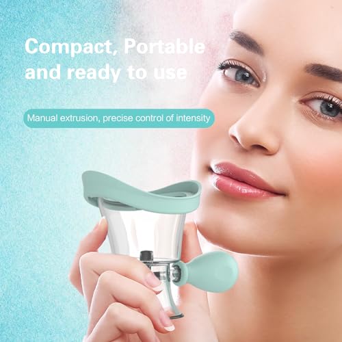 Eye Wash Cup, Silicone Manual Air Pressure Eye Wash Kit- Blue - color: Blue