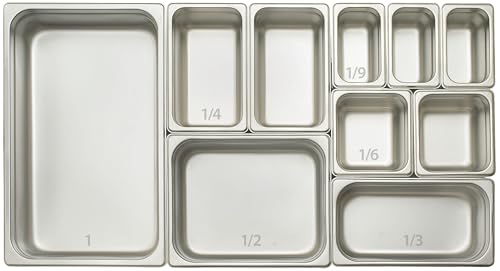 Winco 4-Inch Anti-Jamming Steam Pan, Full, 24-Gauge - size: 4" Deep